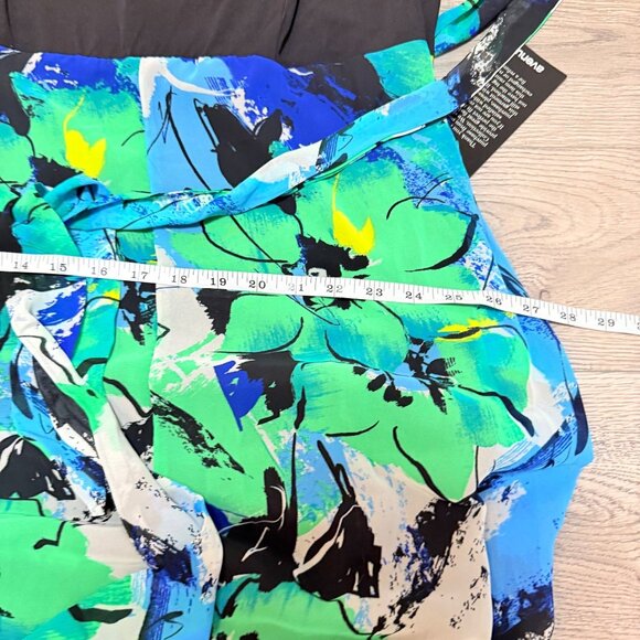 Avenue Tropical Maxi Dress Plus Size 18/20 Geo Floral Sleeveless Summer Vacation - Picture 12 of 14